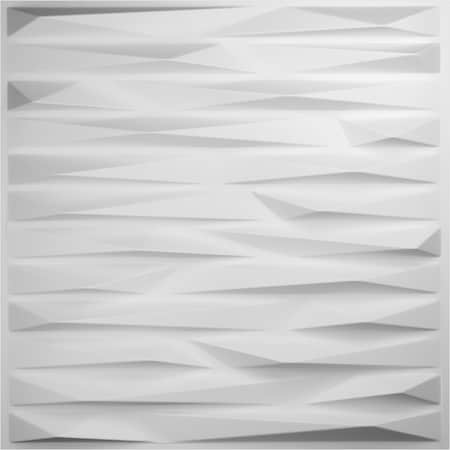 Ekena Millwork 19 5/8in. W x 19 5/8in. H Enterprise EnduraWall Decorative 3D Wall Panel, White, 10PK WP20X20ENWH-CASE-10
